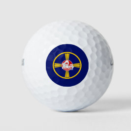 Stadtflagge von Omaha (Nebraska) Golfball
