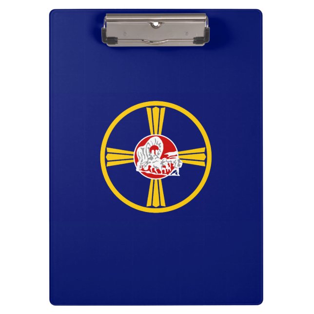 Stadtflagge von Omaha (Nebraska) Klemmbrett (Vorderseite)