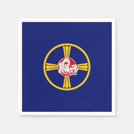 Stadtflagge von Omaha (Nebraska) Serviette