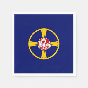 Stadtflagge von Omaha (Nebraska) Serviette