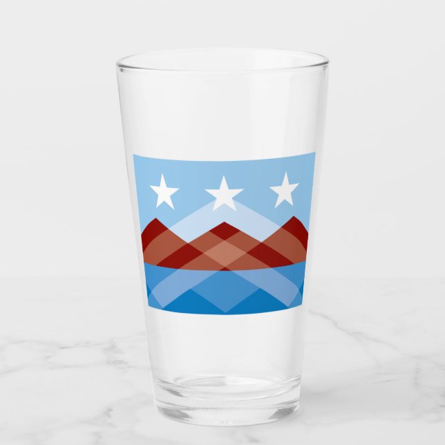 Stadtflagge von Peoria (Arizona) Glas (Vorderseite)