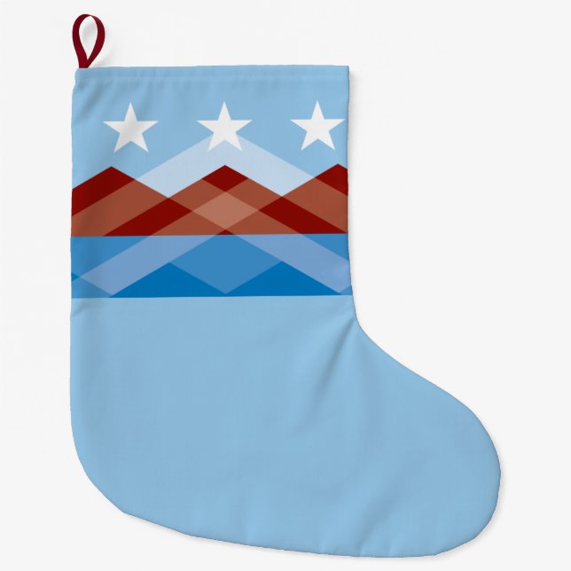 Stadtflagge von Peoria (Arizona) Großer Weihnachtsstrumpf (Vorderseite)