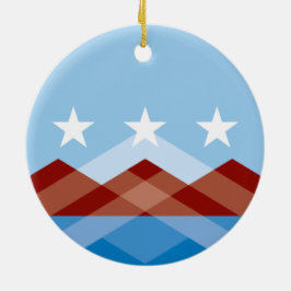 Stadtflagge von Peoria (Arizona) Keramik Ornament