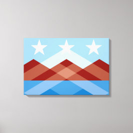 Stadtflagge von Peoria (Arizona) Leinwanddruck