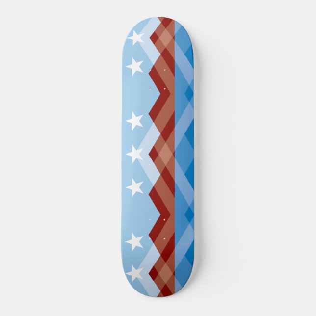 Stadtflagge von Peoria (Arizona) Skateboard (Vorderseite)