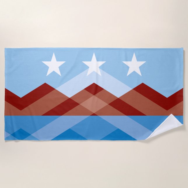 Stadtflagge von Peoria (Arizona) Strandtuch (Vorderseite)