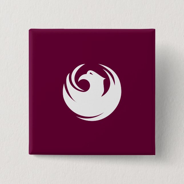 Stadtflagge von Phoenix (Arizona) Button (Vorderseite)