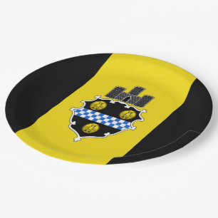 Stadtflagge von Pittsburgh Pappteller