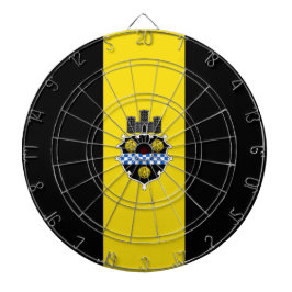 Stadtflagge von Pittsburgh (Pennsylvania) Dartscheibe