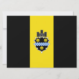 Stadtflagge von Pittsburgh (Pennsylvania) Karte
