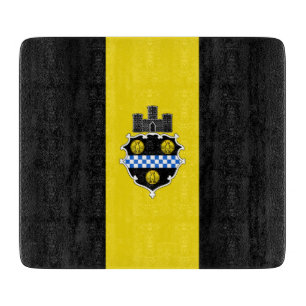 Stadtflagge von Pittsburgh (Pennsylvania) Schneidebrett