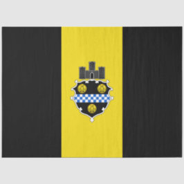Stadtflagge von Pittsburgh (Pennsylvania) Seidenpapier