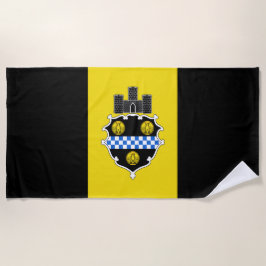 Stadtflagge von Pittsburgh (Pennsylvania) Strandtuch