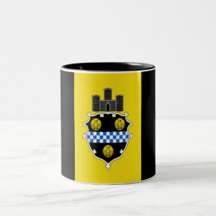 Stadtflagge von Pittsburgh Zweifarbige Tasse