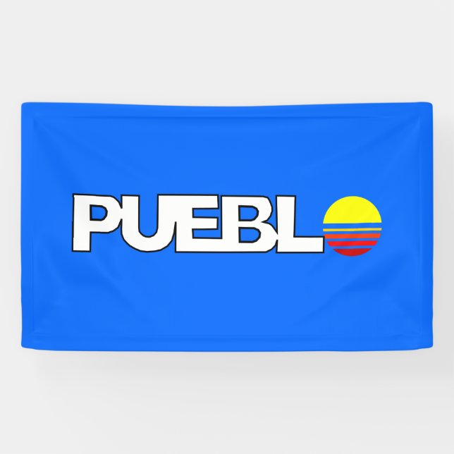 Stadtflagge von Pueblo (Colorado) Banner (Horizontal)