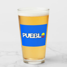 Stadtflagge von Pueblo (Colorado) Glas