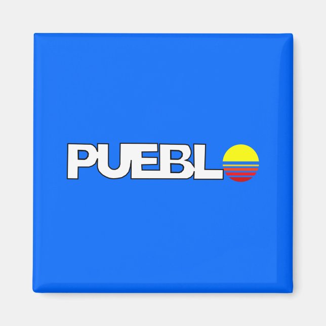 Stadtflagge von Pueblo (Colorado) Magnet (Vorne)