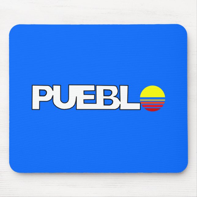 Stadtflagge von Pueblo (Colorado) Mousepad (Vorne)