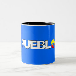 Stadtflagge von Pueblo (Colorado) Zweifarbige Tasse