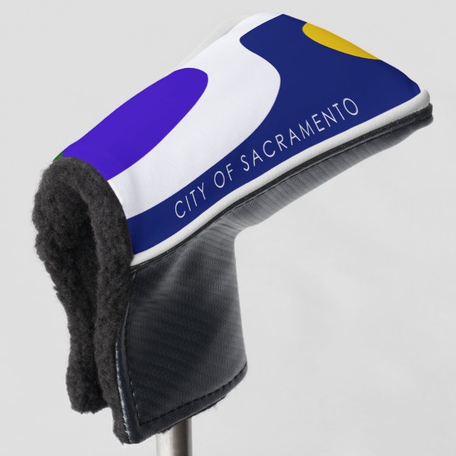 Stadtflagge von Sacramento Golf Headcover (3/4 Vorderseite)