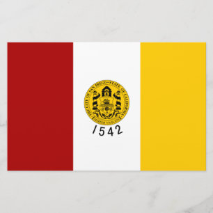 Stadtflagge von San Diego (Kalifornien) Briefpapier