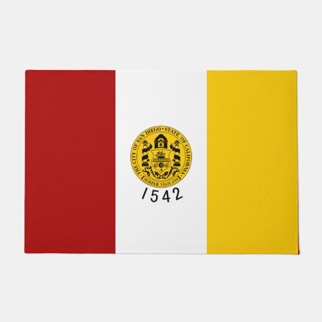 Stadtflagge von San Diego (Kalifornien) Fußmatte (Vorderseite)