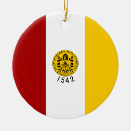 Stadtflagge von San Diego (Kalifornien) Keramik Ornament