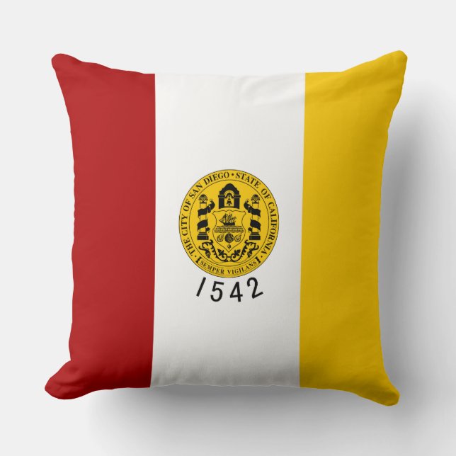 Stadtflagge von San Diego (Kalifornien) Kissen (Vorderseite)