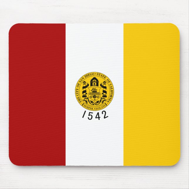 Stadtflagge von San Diego (Kalifornien) Mousepad (Vorne)