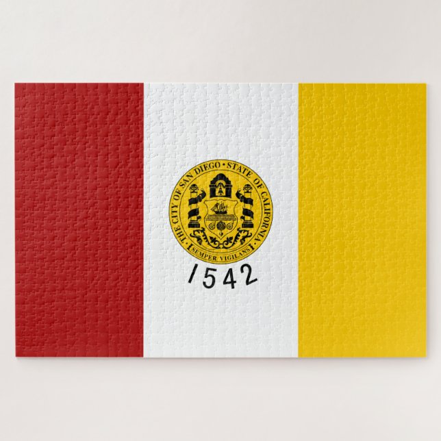 Stadtflagge von San Diego (Kalifornien) Puzzle (Horizontal)