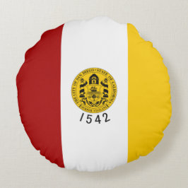 Stadtflagge von San Diego (Kalifornien) Rundes Kissen