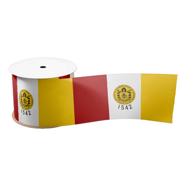 Stadtflagge von San Diego (Kalifornien) Satinband (Spule)