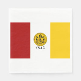 Stadtflagge von San Diego (Kalifornien) Serviette