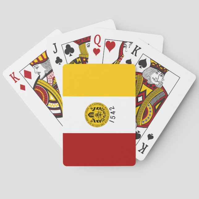 Stadtflagge von San Diego (Kalifornien) Spielkarten (Rückseite)