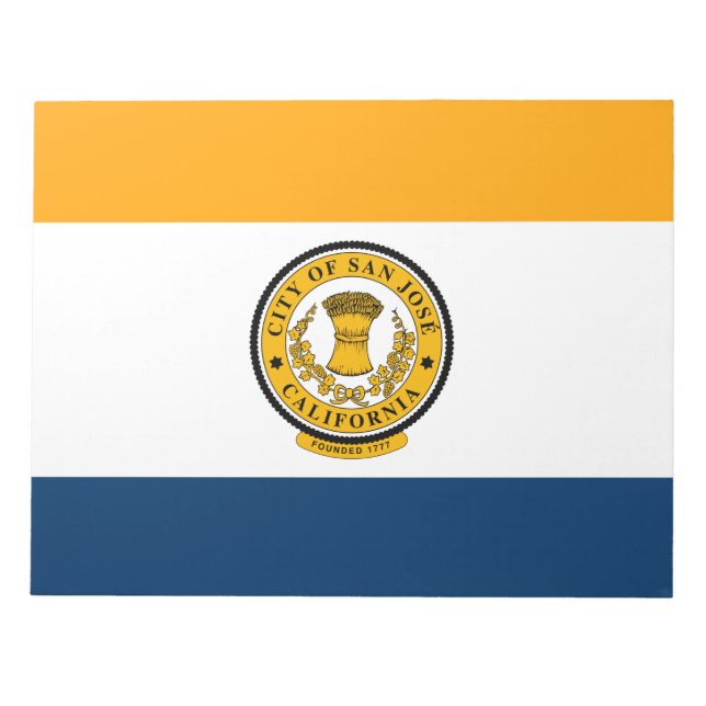 Stadtflagge von San José (Kalifornien) Notizblock (Vorderseite)