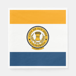 Stadtflagge von San José (Kalifornien) Serviette