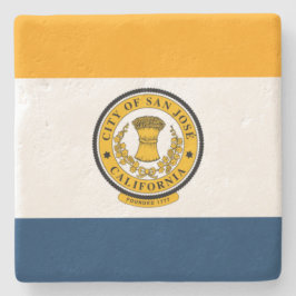 Stadtflagge von San José (Kalifornien) Steinuntersetzer