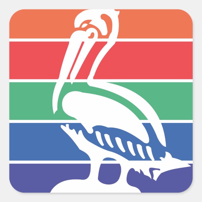 Stadtflagge von Sankt Petersburg Quadratischer Aufkleber (Vorderseite)