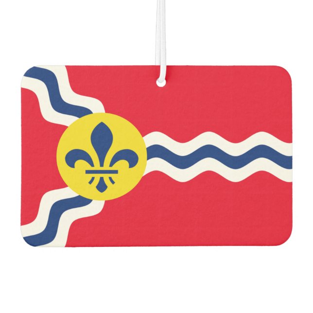 Stadtflagge von St. Louis Autolufterfrischer (Vorderseite)