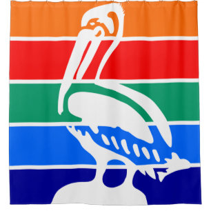 Stadtflagge von St. Petersburg (Florida) Duschvorhang