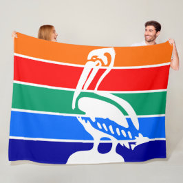 Stadtflagge von St. Petersburg (Florida) Fleecedecke