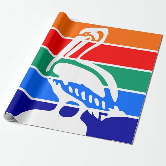 Stadtflagge von St. Petersburg (Florida) Geschenkpapier (Ungerollt)