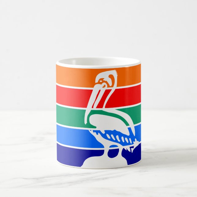 Stadtflagge von St. Petersburg (Florida) Kaffeetasse (Mittel)