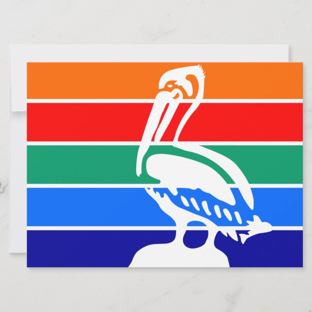 Stadtflagge von St. Petersburg (Florida) Karte (Vorderseite)
