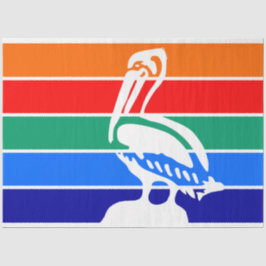 Stadtflagge von St. Petersburg (Florida) Seidenpapier