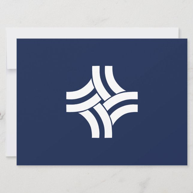 Stadtflagge von Thornton (Colorado) Karte (Vorderseite)