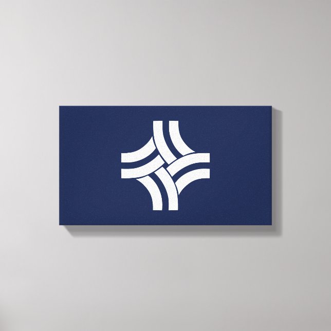 Stadtflagge von Thornton (Colorado) Leinwanddruck (Vorderseite)