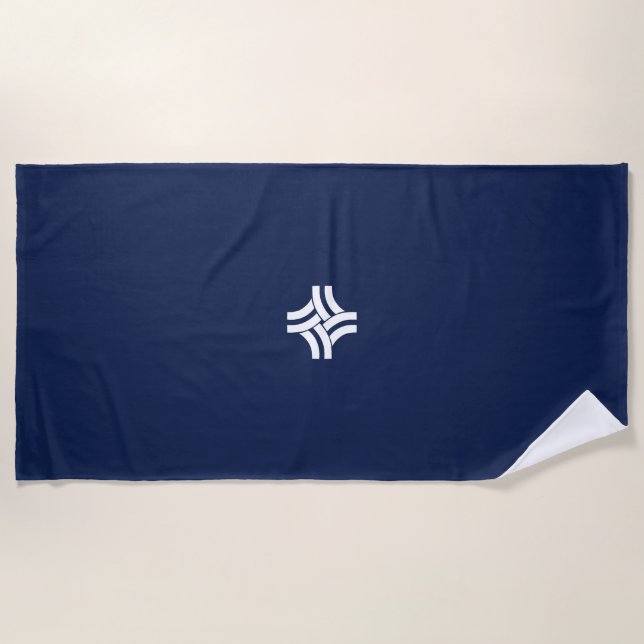 Stadtflagge von Thornton (Colorado) Strandtuch (Vorderseite)
