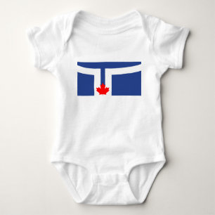 Stadtflagge von Toronto (Kanada) Baby Strampler