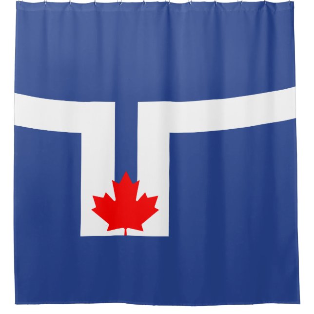 Stadtflagge von Toronto (Kanada) Duschvorhang (Vorderseite)